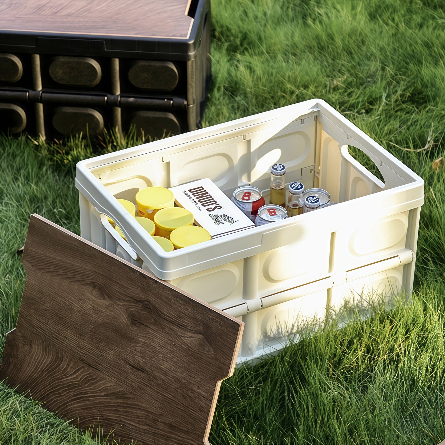 Versatile camping storage box for car organization, outdoor adventures, or home storage projects